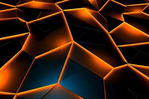 Sleek Modern Geometric Glowing Shapes Outline Background photo