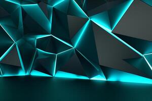 Sleek Modern Geometric Glowing Shapes Outline Background photo
