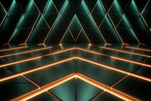 Sleek Modern Geometric Glowing Shapes Outline Background photo
