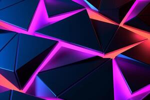 Sleek Modern Geometric Glowing Shapes Outline Background photo