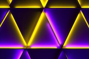 Sleek Modern Geometric Glowing Shapes Outline Background Generative AI photo