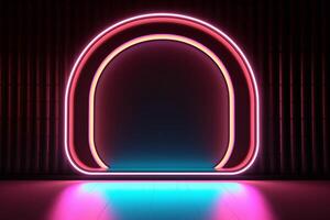 Sleek Modern Geometric Glowing Shapes Outline Background photo