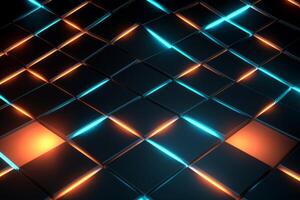Sleek Modern Geometric Glowing Shapes Outline Background photo