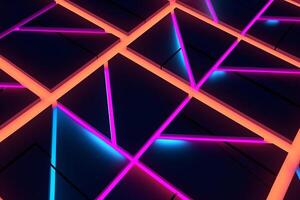 Sleek Modern Geometric Glowing Shapes Outline Background photo