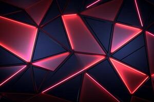 Sleek Modern Geometric Glowing Shapes Outline Background photo