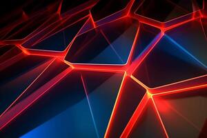 Sleek Modern Geometric Glowing Shapes Outline Background photo