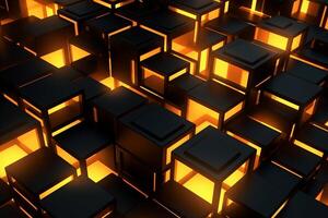 Sleek Modern Geometric Glowing Shapes Outline Background photo