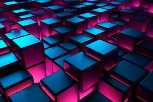Sleek Modern Geometric Glowing Shapes Outline Background photo