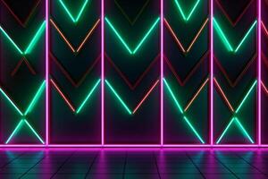 Sleek Modern Geometric Glowing Shapes Outline Background photo