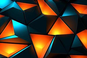 Sleek Modern Geometric Glowing Shapes Outline Background photo