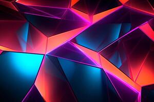 Sleek Modern Geometric Glowing Shapes Outline Background photo