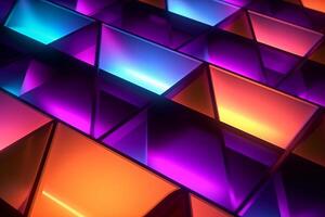 Sleek Modern Geometric Glowing Shapes Outline Background photo