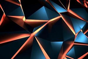 Sleek Modern Geometric Glowing Shapes Outline Background photo