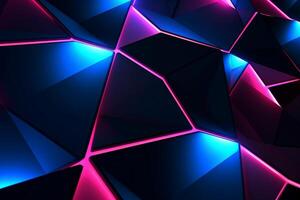 Sleek Modern Geometric Glowing Shapes Outline Background photo