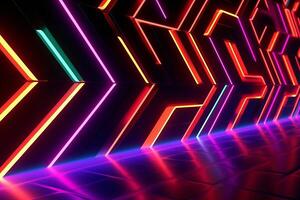 Sleek Modern Geometric Glowing Shapes Outline Background photo