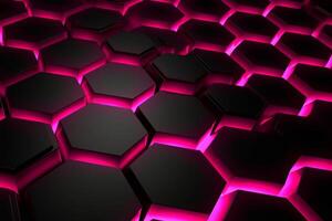 Sleek Modern Geometric Glowing Shapes Outline Background photo