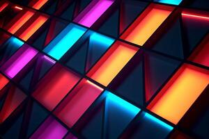 Sleek Modern Geometric Glowing Shapes Outline Background photo