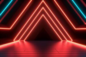Sleek Modern Geometric Glowing Shapes Outline Background photo