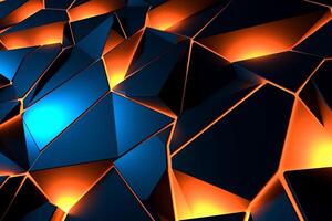 Sleek Modern Geometric Glowing Shapes Outline Background photo
