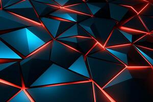Sleek Modern Geometric Glowing Shapes Outline Background photo