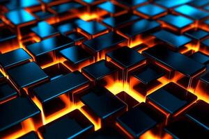 Sleek Modern Geometric Glowing Shapes Outline Background photo