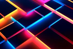 Sleek Modern Geometric Glowing Shapes Outline Background photo