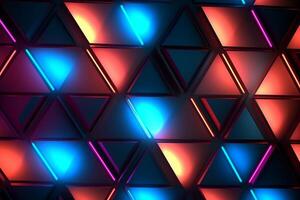 Sleek Modern Geometric Glowing Shapes Outline Background photo