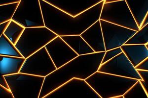 Sleek Modern Geometric Glowing Shapes Outline Background photo