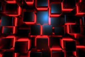 Sleek Modern Geometric Glowing Shapes Outline Background photo