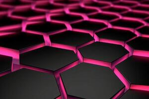 Sleek Modern Geometric Glowing Shapes Outline Background photo