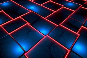 Sleek Modern Geometric Glowing Shapes Outline Background photo