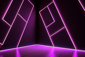 Sleek Modern Geometric Glowing Shapes Outline Background photo