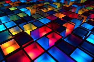 Sleek Modern Geometric Glowing Shapes Outline Background photo