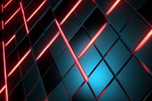 Sleek Modern Geometric Glowing Shapes Outline Background photo