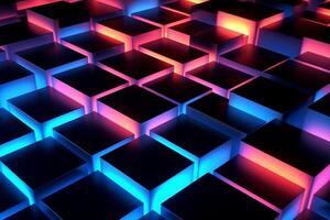 Sleek Modern Geometric Glowing Shapes Outline Background photo