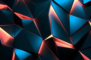 Sleek Modern Geometric Glowing Shapes Outline Background photo