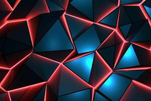 Sleek Modern Geometric Glowing Shapes Outline Background photo