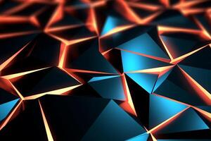Sleek Modern Geometric Glowing Shapes Outline Background photo