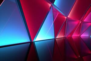 Sleek Modern Geometric Glowing Shapes Outline Background photo