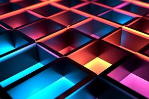 Sleek Modern Geometric Glowing Shapes Outline Background photo