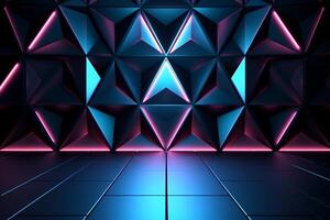 Sleek Modern Geometric Glowing Shapes Outline Background photo