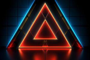 Sleek Modern Geometric Glowing Shapes Outline Background photo