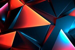 Sleek Modern Geometric Glowing Shapes Outline Background photo