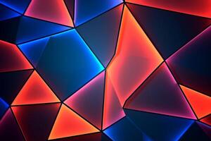 Sleek Modern Geometric Glowing Shapes Outline Background photo