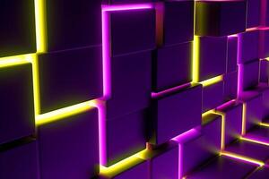 Sleek Modern Geometric Glowing Shapes Outline Background photo