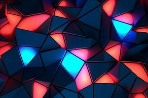 pulcro moderno geométrico brillante formas contorno antecedentes generativo ai foto