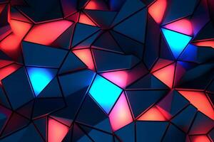 Sleek Modern Geometric Glowing Shapes Outline Background photo