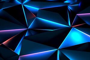 Sleek Modern Geometric Glowing Shapes Outline Background photo