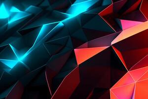 Sleek Modern Geometric Glowing Shapes Outline Background photo
