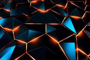 Sleek Modern Geometric Glowing Shapes Outline Background photo